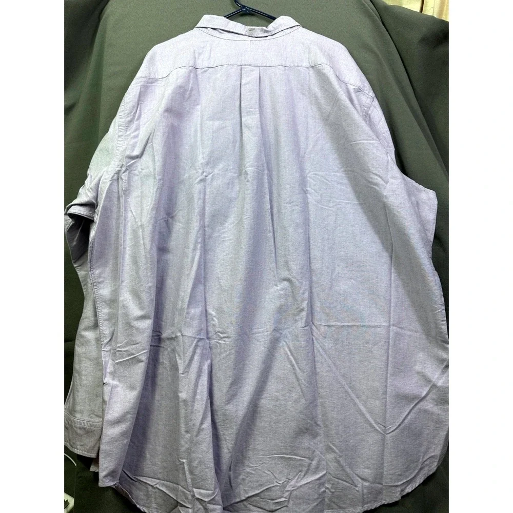 Polo Ralph Lauren Men 4XLT Classic Fit Oxford Shirt Purple Long Sleeve Button DW